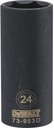 SOCKET DEEP IM 1/2DR 6PT 24 MM