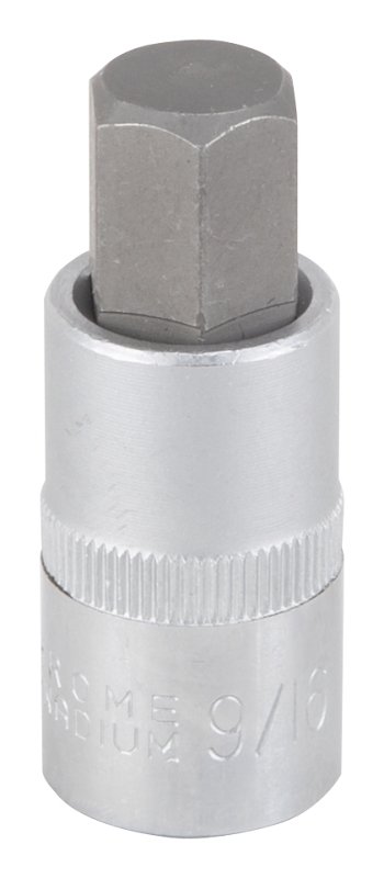 SOCKET HX BIT 9/16IN 1/2DR SAE
