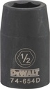 SOCKET IMPACT 1/2DR 6PT 1/2IN 