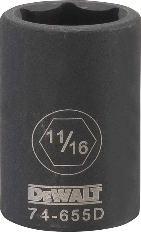SOCKET IMPACT 1/2DR 6PT 11/16 