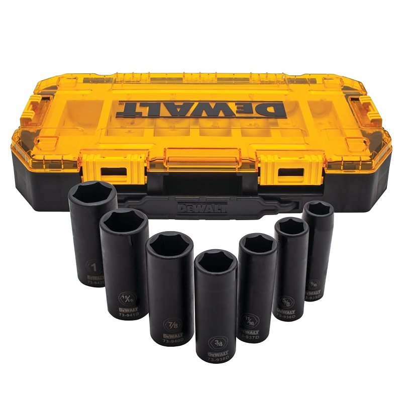 SOCKET IMPACT SET DP SAE 1/2DR