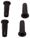 SOCKET PLASTIC 1/2IN BLK 4PC  