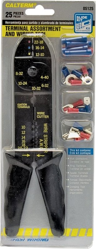 SOLDERLESS TERM KIT W/TOOL 25P