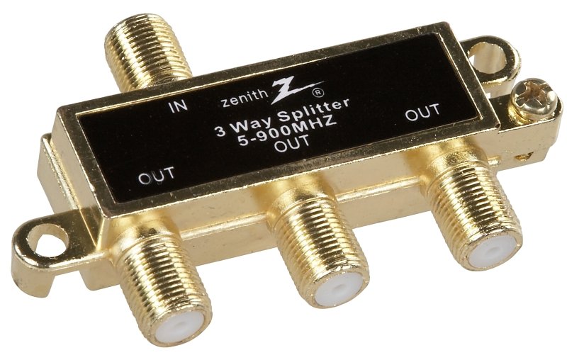 SPLITTER SIGNAL COAX 3WY 900MH