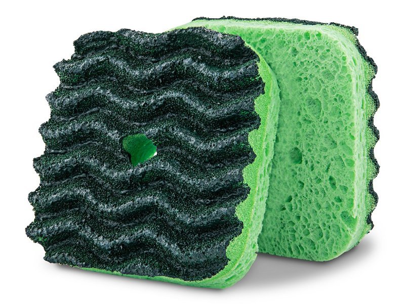 SPONGE SCRUB W/SUCTION HANGER 
