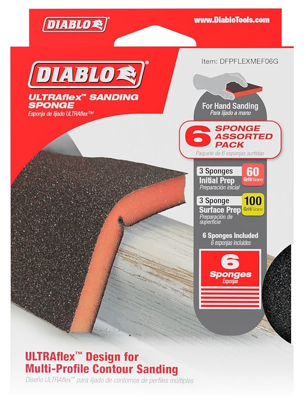 SPONGE SNDG ASSTD M/F 60/100G 