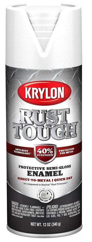 SPRAY ENAMEL SEMI-GLOSS WHITE 