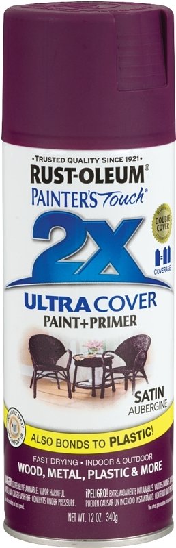 SPRAY PAINT SATIN AUBERGINE   
