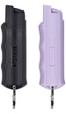 SPRAY PEPPER KEY RING BLK&LAVN