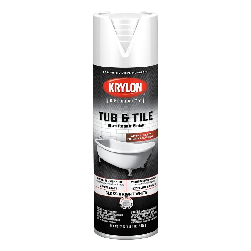 SPRAY TUB/TLE RPR FNSH WH 17OZ