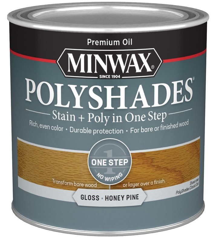 STAIN FNSH WD HONEY PINE 1/2PT
