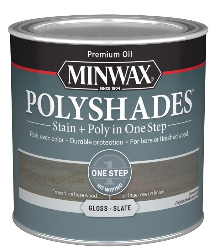 STAIN WOOD GLOSS SLATE 1/2PT  