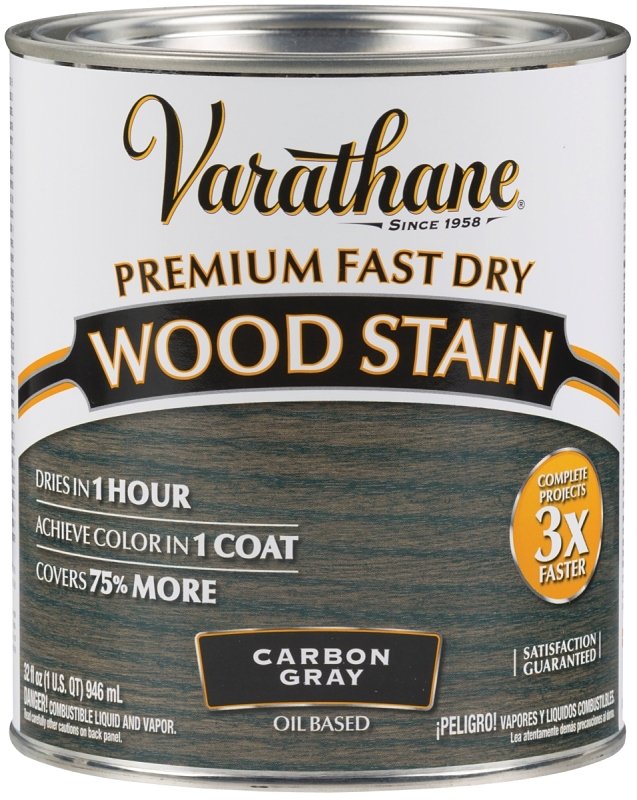 STAIN WOOD INT CARBON GRAY 1/2