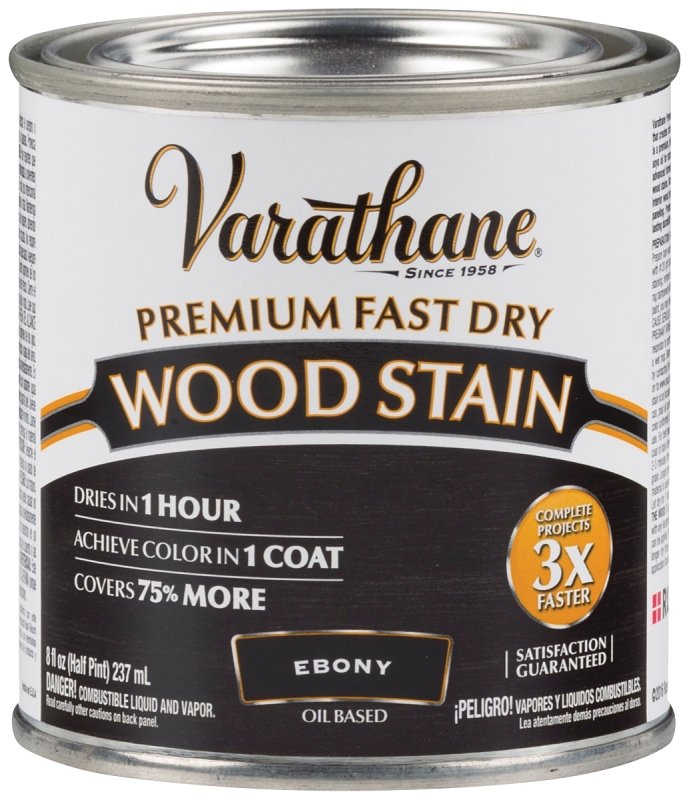 STAIN WOOD INT EBONY 1/2PT    