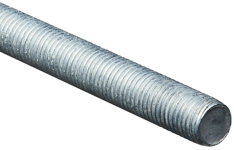 STEEL ROD THRD ZN GRN 7/8-9X36