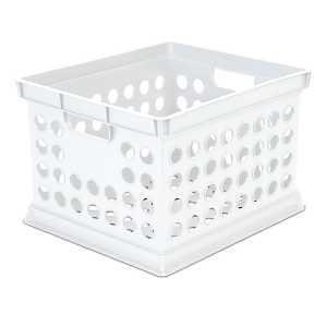 STORAGE CRATE PLSTC WHITE 3QT 
