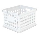 STORAGE CRATE PLSTC WHITE 3QT 