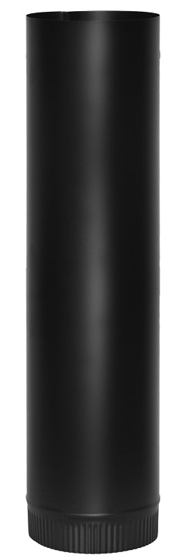 STOVE PIPE 24GA 7X24IN BLACK  