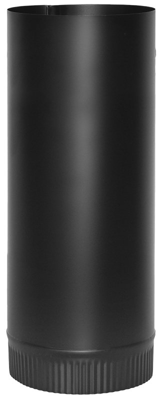 STOVE PIPE HLFJNT 24GA 8IN BLK