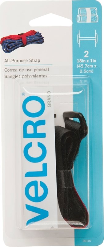 STRAP VELCRO BLACK 1IN        