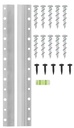 STRIP CLIP ALUMINUM 36IN      