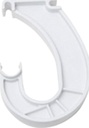 SUPPORT CLOSET ROD RESIN WHITE
