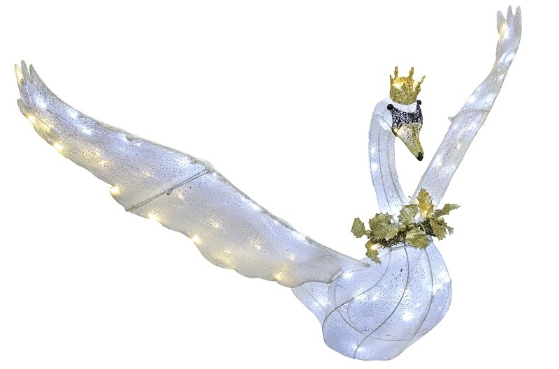 SWAN LIGHTED LED WW/CW 31IN   