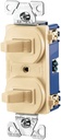 SWITCH 2TOGGLE 1P/3WY GRD IVRY