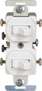 SWITCH 2TOGGLE 3WY/3WY GRD WHT