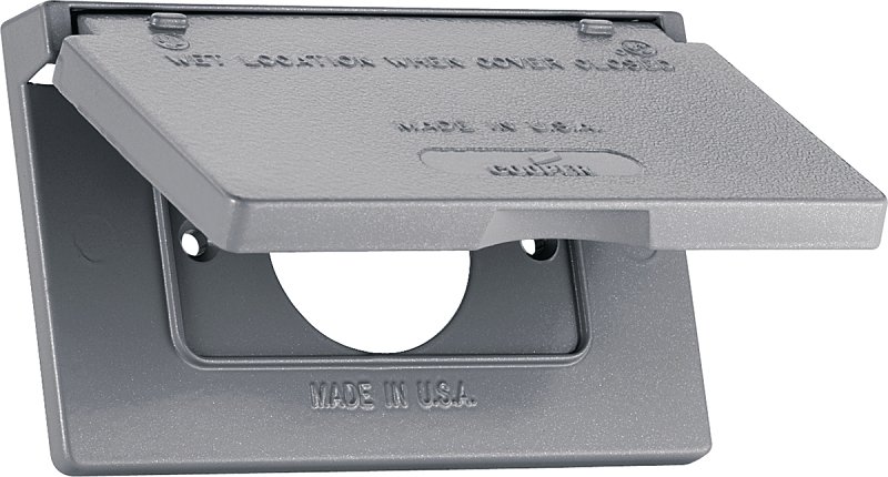 SWITCH/OUTLET METAL CVR W/GSKT