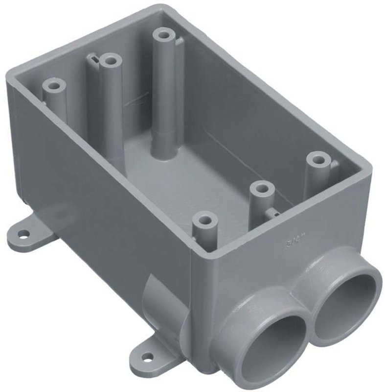 SWITCHBOX PVC 1G FSS EXPD 3/4 