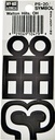 SYMBOL REFLECTIVE 3-1/4IN VNYL