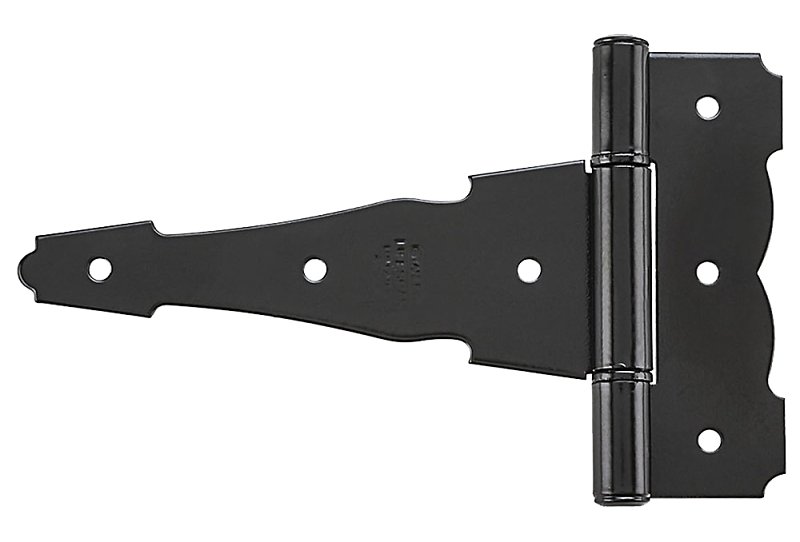 T-HINGE ORNMTL STEEL BLACK 6IN