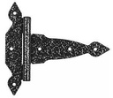 T-HINGE SPEAR BLACK 6IN       