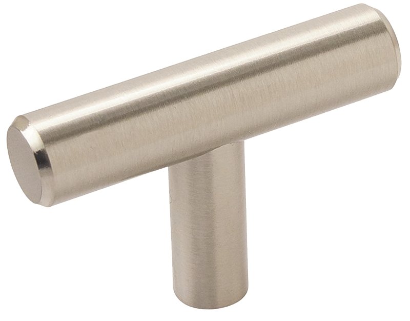 T-KNOB CAB STLG NIC 1-15/16IN 