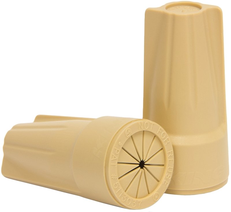 TAN LOW VOLT WIRE CONNECTOR   
