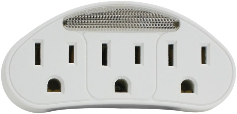 TAP 3 OUTLET PHOTO NIGHTLT WHT