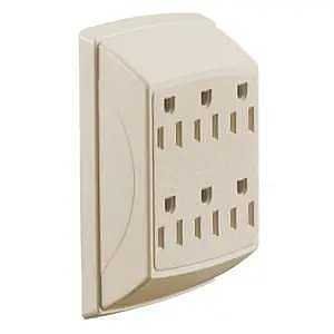 TAP DUPLEX TO 6OUTLET GND IV  