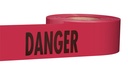 TAPE BARR DANGER RD 3INX1000FT