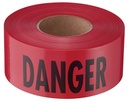 TAPE BARR DANGER RED 1000FT   
