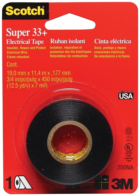 TAPE ELECTRIC BLACK 3/4X450IN 