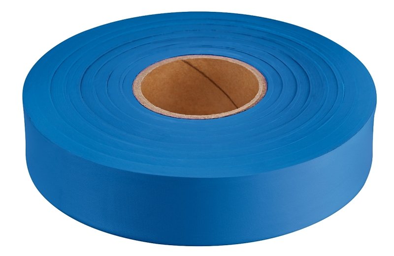 TAPE FLAGGING BLUE 1IN X 600FT