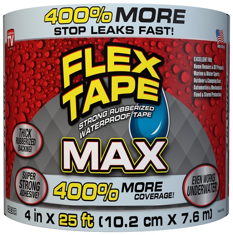 TAPE REPR WTRPRF CLR 4INX25FT 