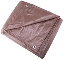 TARP MED DTY BROWN 12X16FT    