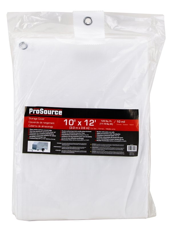 TARP WHITE 10MIL 10X12FT      