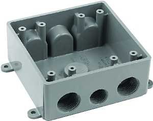 TBOX PVC 2G THRD WTHR PRF GRAY