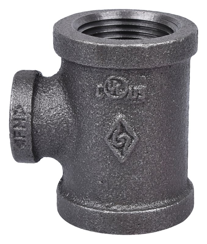 TEE BLK MALLEABLE 1X1X1/2     