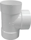 TEE BULL NOSE PVC HUB 4IN     