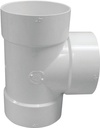 TEE BULL NOSE PVC HUB 6X6X4   