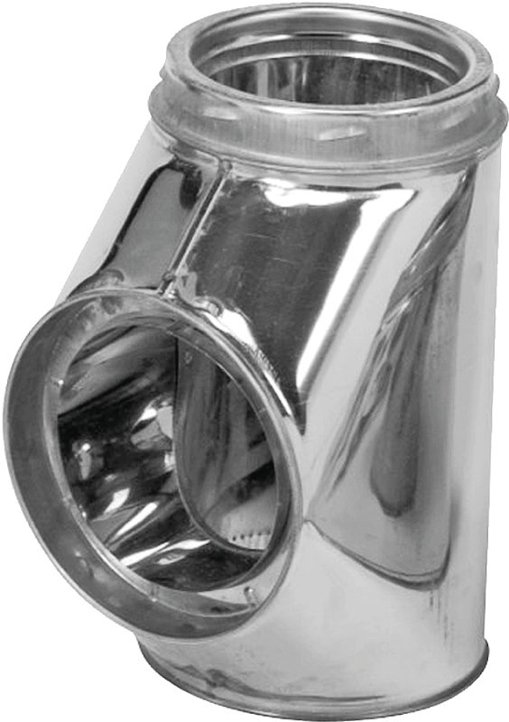 TEE CHIMNEY W/INSUL T-CAP 6IN 